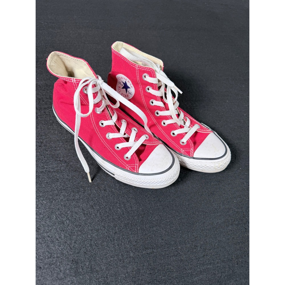 Converse Chuck Taylor All Star High Top Red Sneakers Mens 6 Womens 8 M9621